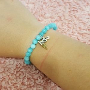 beaded charm bracelet